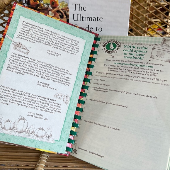 Hometown Harvest: Hardcover Cookbook Hearty Recipes Warm Fall Memories! - Picture 4 of 8